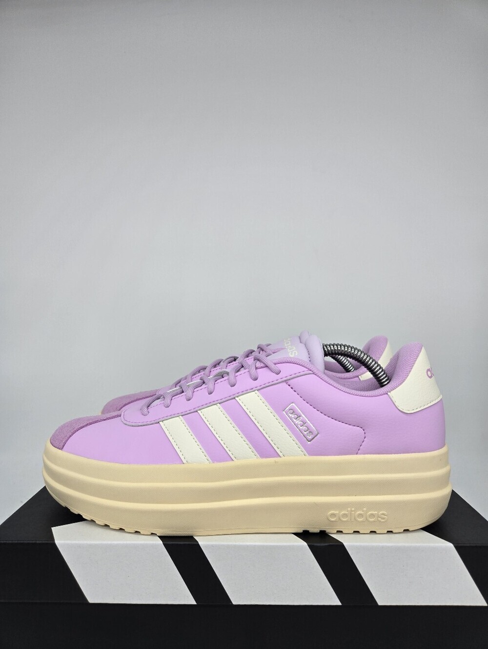 adidas Women's VL Court Bold JI1791 Bliss Lilac Ice Lavender Shoes Size 10